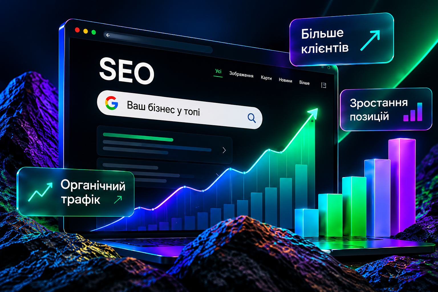 SEO-просування сайтів — пошукова оптимізація та зростання трафіку