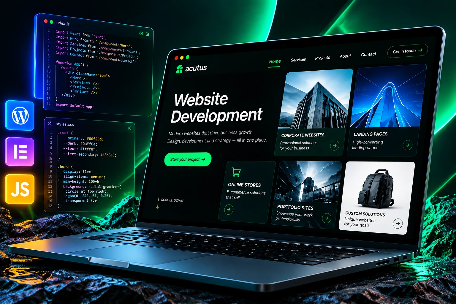 Розробка сучасних сайтів — Acutus Studio